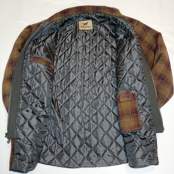 Vtg Irish Setter RedWing Field Jacket Coat Mens XL Thick Flannel Quilted Lining - Picture 4 of 7